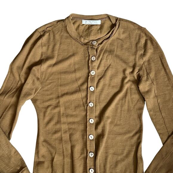 Free People Mustard Cardigan - Picture 5 of 12